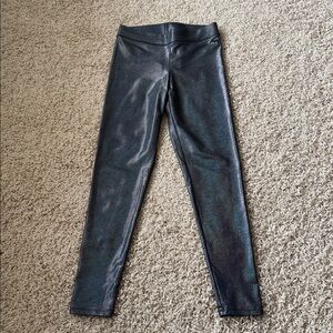 PINK Victoria's Secret Shimmer Black Leggings Size Small
